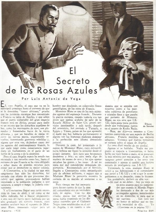 LAMINA 31967: El secreto de las Rosas Azules, dibujo de C. Sanchez