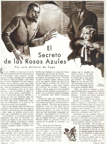 LAMINA 31967: El secreto de las Rosas Azules, dibujo de C. Sanchez
