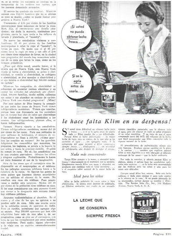 LAMINA 31979: Leche condensada Klim