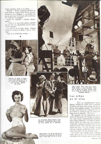 LAMINA 31920: Helen Moler, Sylvia Sidney y Clark Gable y Joan Crawford