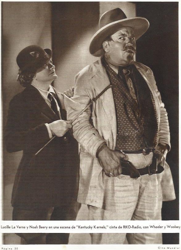 LAMINA 31923: Licille La Verne y Noah Beery en Kentucky Kernels