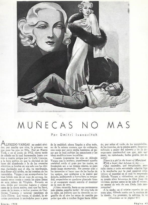 LAMINA 31930: Dibujo de Carlos Sanchez. Muñecas no mas