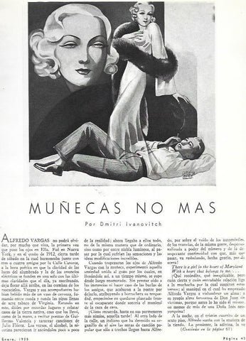 LAMINA 31930: Dibujo de Carlos Sanchez. Muñecas no mas