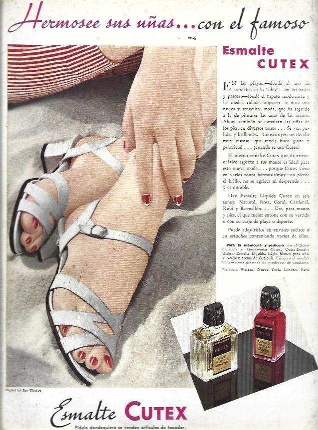 LAMINA 31948: Publicidad de esmalte Cutex