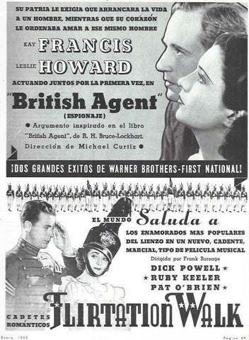 LAMINA 31933: Anuncio de British Agent y Flirtation Walk