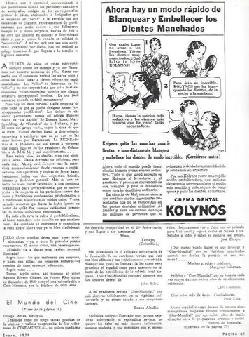 LAMINA 31942: Publicidad de crema dental Kolynos