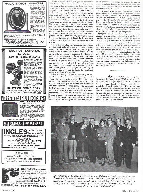 LAMINA 31945: Miembros de revistas de cine