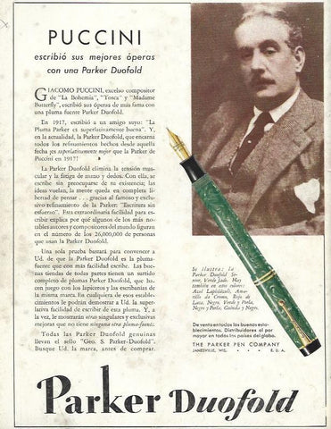 LAMINA 31847: Publicidad de Parker Duofold