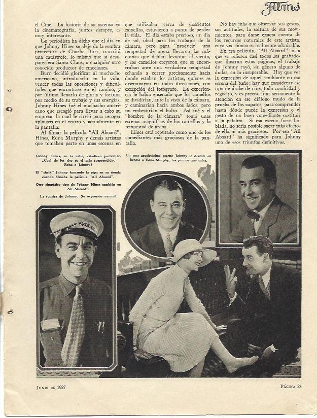 LAMINA 31755: Johnny Hines