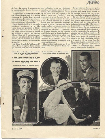 LAMINA 31755: Johnny Hines