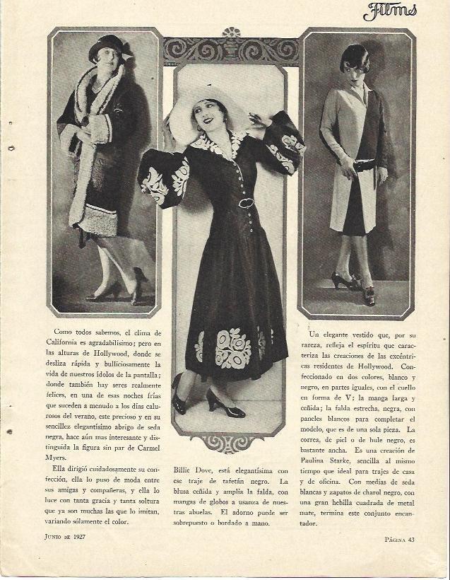 LAMINA 31762: Carmel Myers, Billie Dove y Paulina Starke