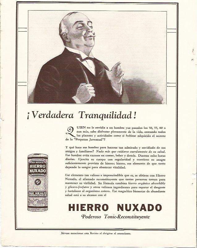 LAMINA 31772: Publicidad de Hierro Nuxado
