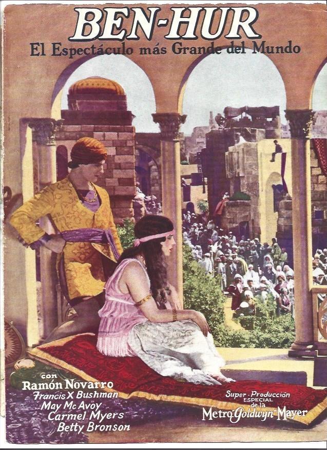 LAMINA 31774: Anuncio de BenHur con Ramon Novarro