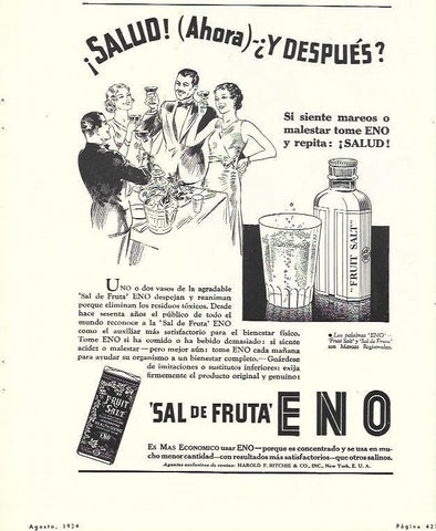 LAMINA 31778: Publicidad de Sal de fruta Eno