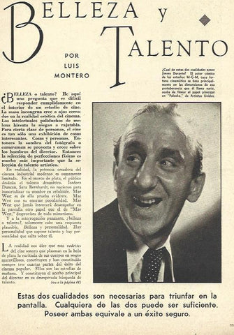 LAMINA 31730: Jimmy Durante