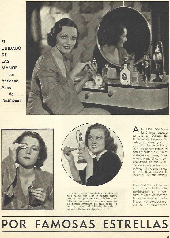 LAMINA 31731: Frances Dee en maquillaje