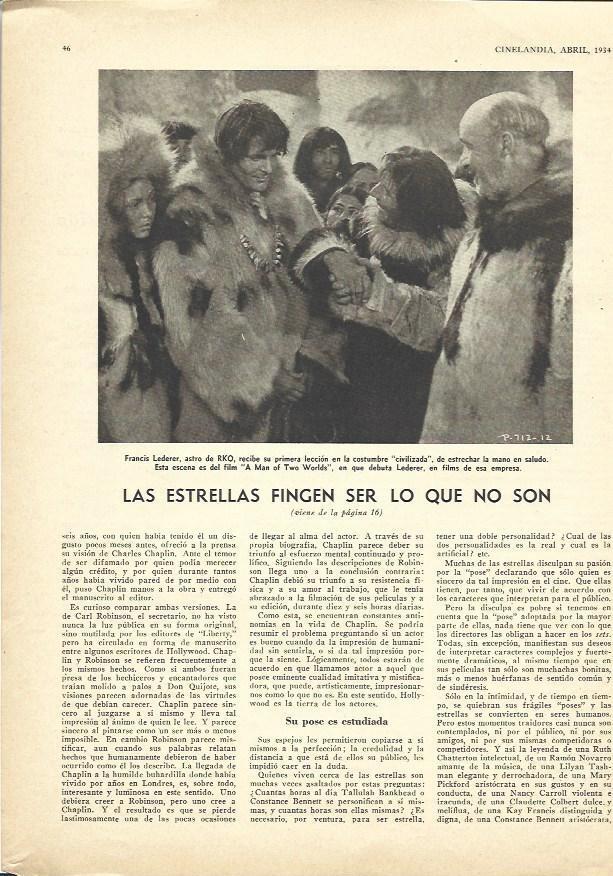 LAMINA 31736: Francis Lederer en A Man of Two Worlds