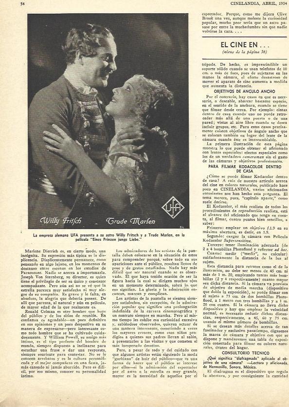 LAMINA 31740: Willy Fritsch y Trude Marlen
