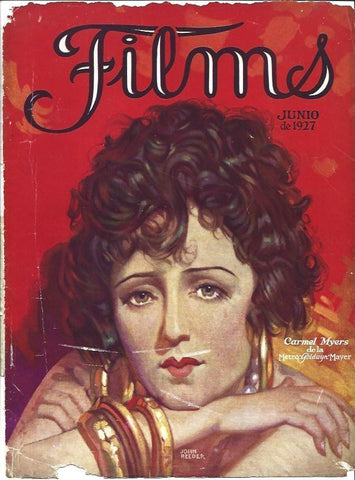 LAMINA 31743: Portada de la revista Films de junio de 1927