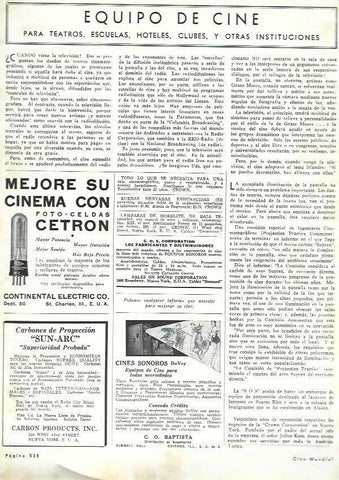 LAMINA 31981: Publicidad de Cetron, Sun - Arc y cines sonoros