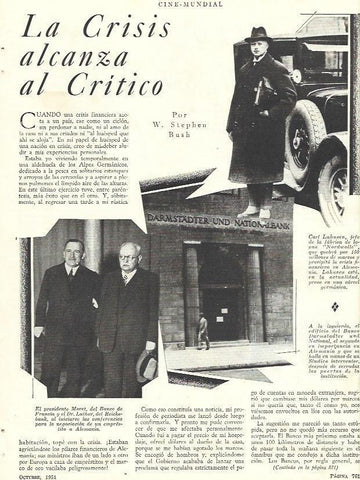LAMINA 31816: Directores del Banco de Francia y Reichsbank