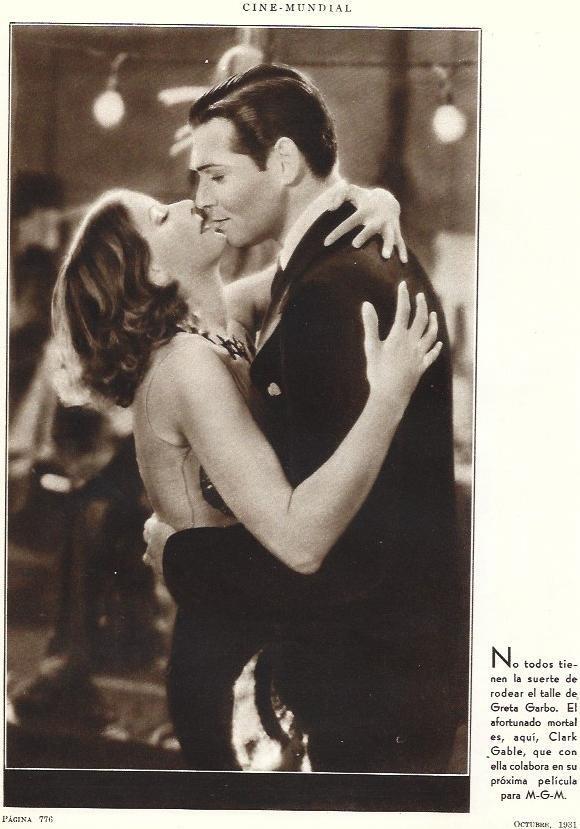 LAMINA 31823: Greta Garbo y Clark Gable