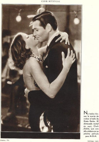 LAMINA 31823: Greta Garbo y Clark Gable