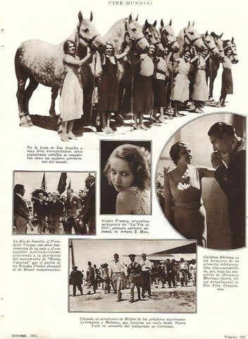LAMINA 31829: Percherones en la Feria de Los Angeles