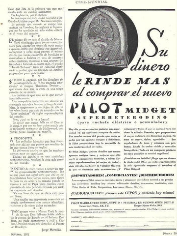 LAMINA 31833: Publicidad de Pilot Midget 