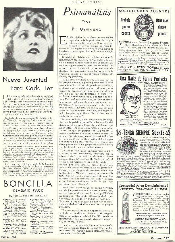 LAMINA 31843: Publicidad de Boncilla y anuncios de trabajo y compra-venta
