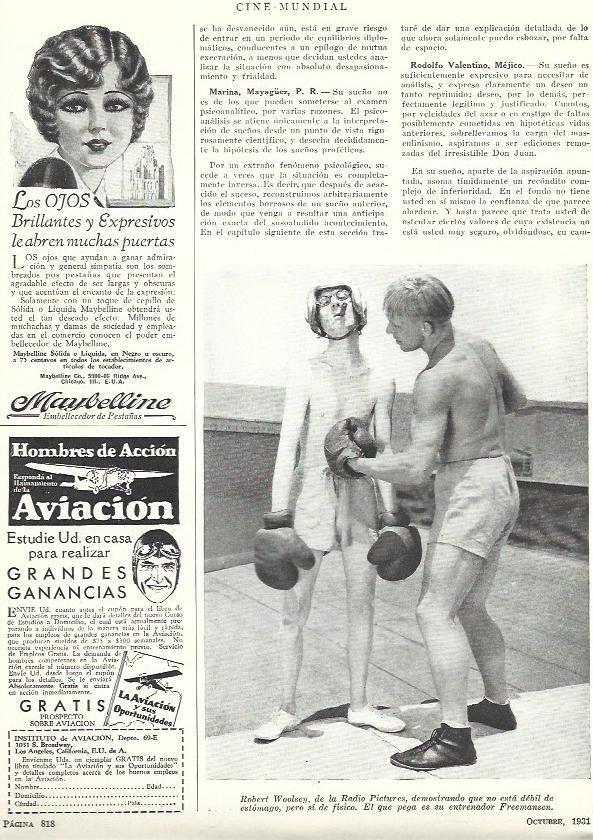 LAMINA 31844: Robert Woolsey con su entrenador Freemansen