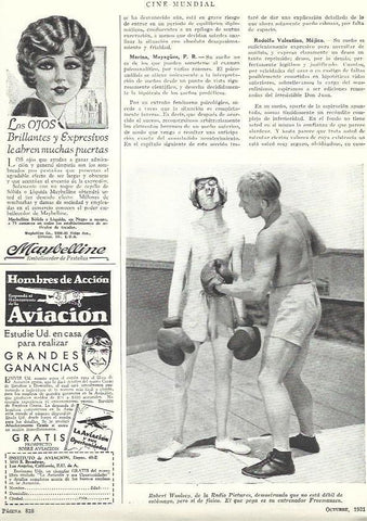 LAMINA 31844: Robert Woolsey con su entrenador Freemansen