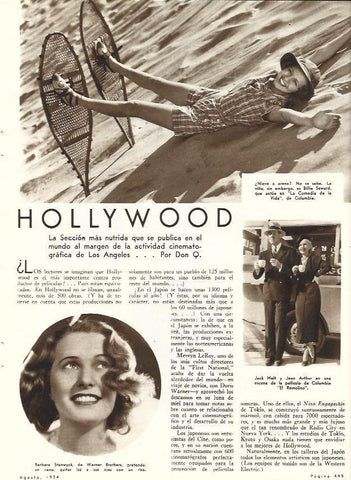 LAMINA 31787: Billie Seward, Barbara Stanwyck, Jack Holt y Jean Arthur