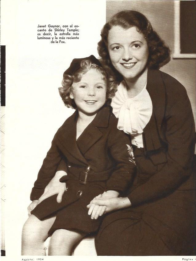 LAMINA 31794: Janet Gaynor y Shirley Temple