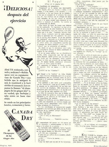 LAMINA 31796: Publicidad de champan Canada Dry