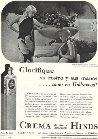 LAMINA 31798: Publicidad de crema Hinds