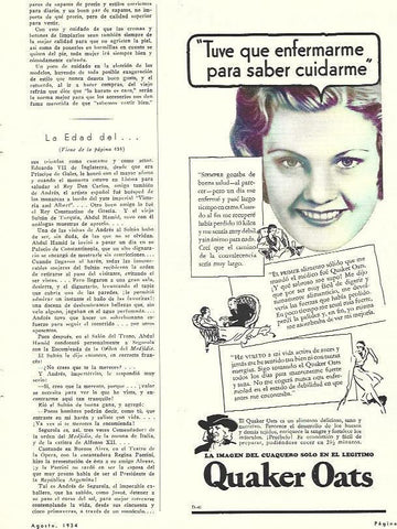 LAMINA 31804: Publicidad de Quaker Oats
