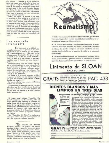 LAMINA 31805: Publicidad de Linimento de Sloan 