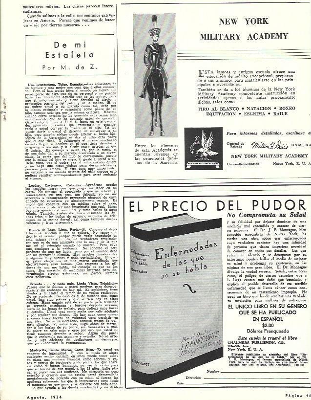 LAMINA 31807: Publicidad de New York Military Academy