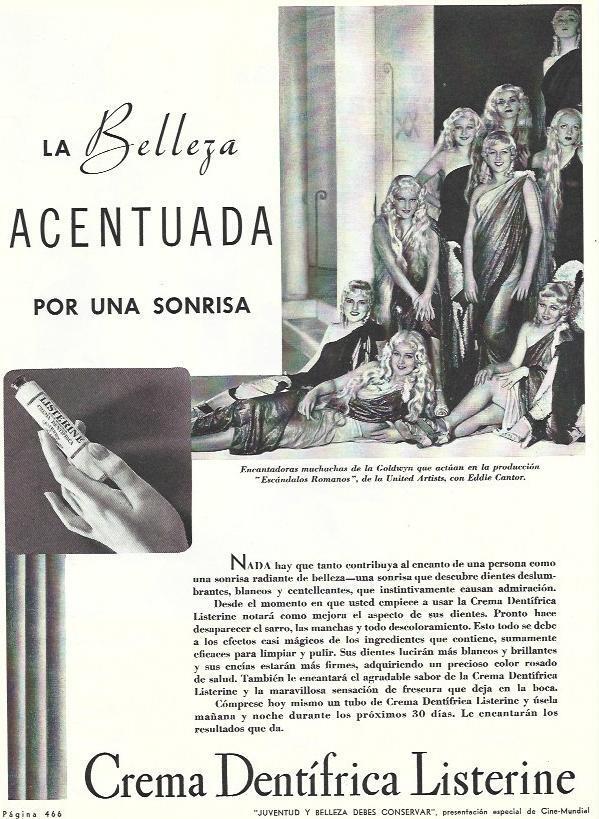 LAMINA 31797: Publicidad de crema dental Listerine