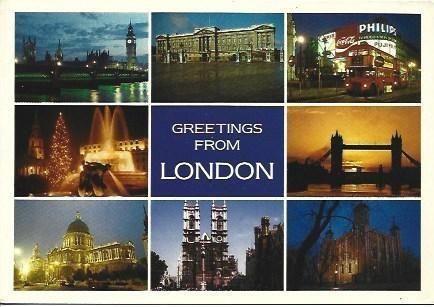 POSTAL L04840: Recuerdos de Londres