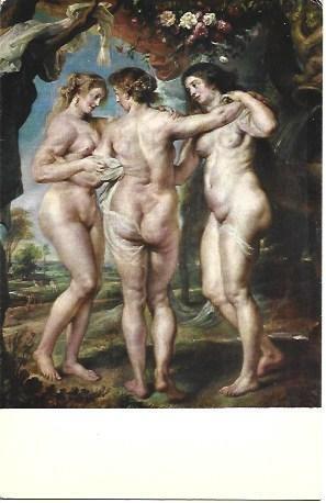 POSTAL L04821: Las Tres Gracias, por Rubens
