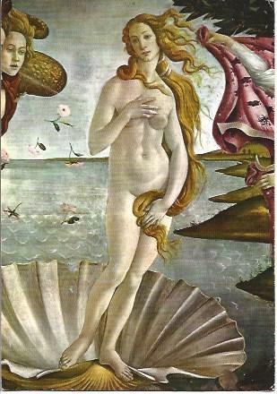POSTAL L04828: El nacimiento de Venus, por Botticelli