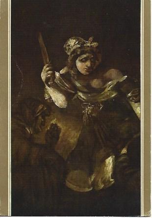 POSTAL L04830: Judith y Holofernes, por Goya