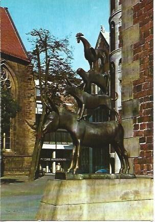 POSTAL L04896: Estatua en Bremen
