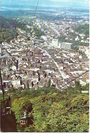 POSTAL L04909: Vista aerea de Brasov