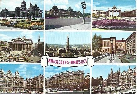 POSTAL L04871: Vistas de Bruselas