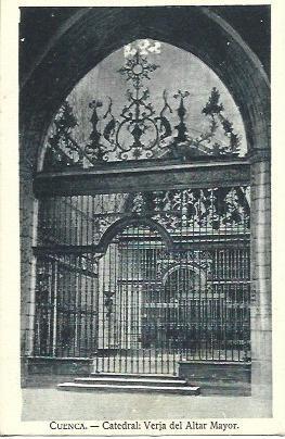 POSTAL L04686: Verja de la Catedral de Cuenca