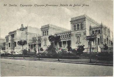 POSTAL L04688: Palacio de Bellas Artes de la Exposicion de Sevilla de 1929