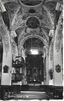 POSTAL L04759: Interior de iglesia en Austria